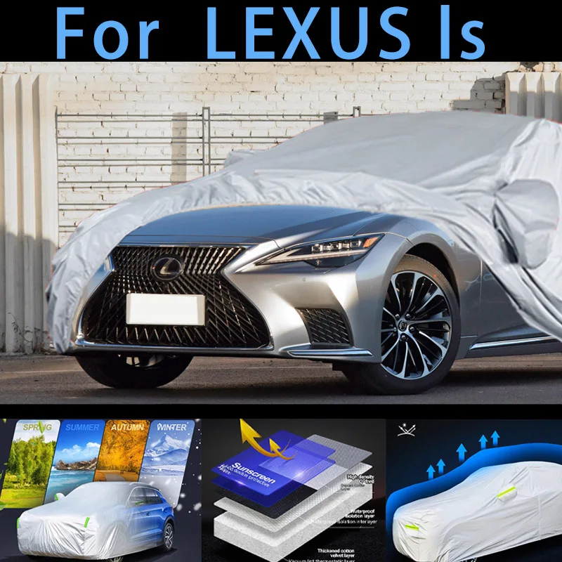 

Для LEXUS ls уличная защита полный автомобильный чехол снежный чехол солнцезащитный козырек водостойкий пылезащитный внешний автомобильный чехол защита