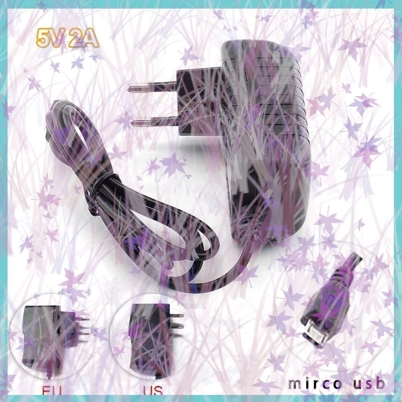 

1/3/5pcs 5V 2A Micro USB Camera Power Supply Adapter AC to DC 2000mA Converter Output for CCTV Iuput 100-240V US/EU Plug C4