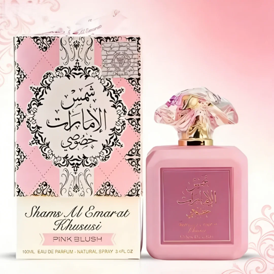 

PINK BLUSH PERFUME | essence of Pink Blush, 100ml 3.4oz is a sweet and romantic Arabian perfume designed for women