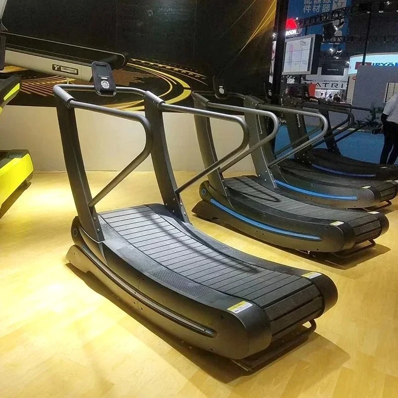 

Commercial Cardio Machine Air Running Machine Gym Fitness Self-generated Non-motorized Curved Treadmill