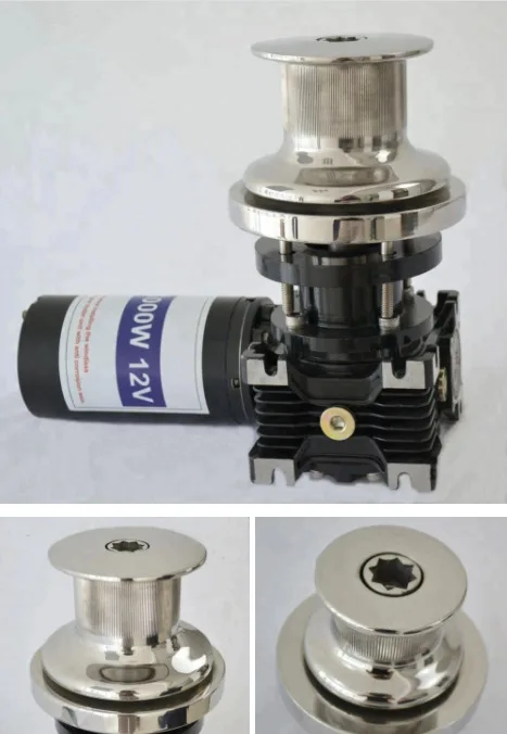 Customizable DC Electric Winch Anchor Winch 12/24v Motor 600W Max. Load 190 kg Rope Size 12 mm