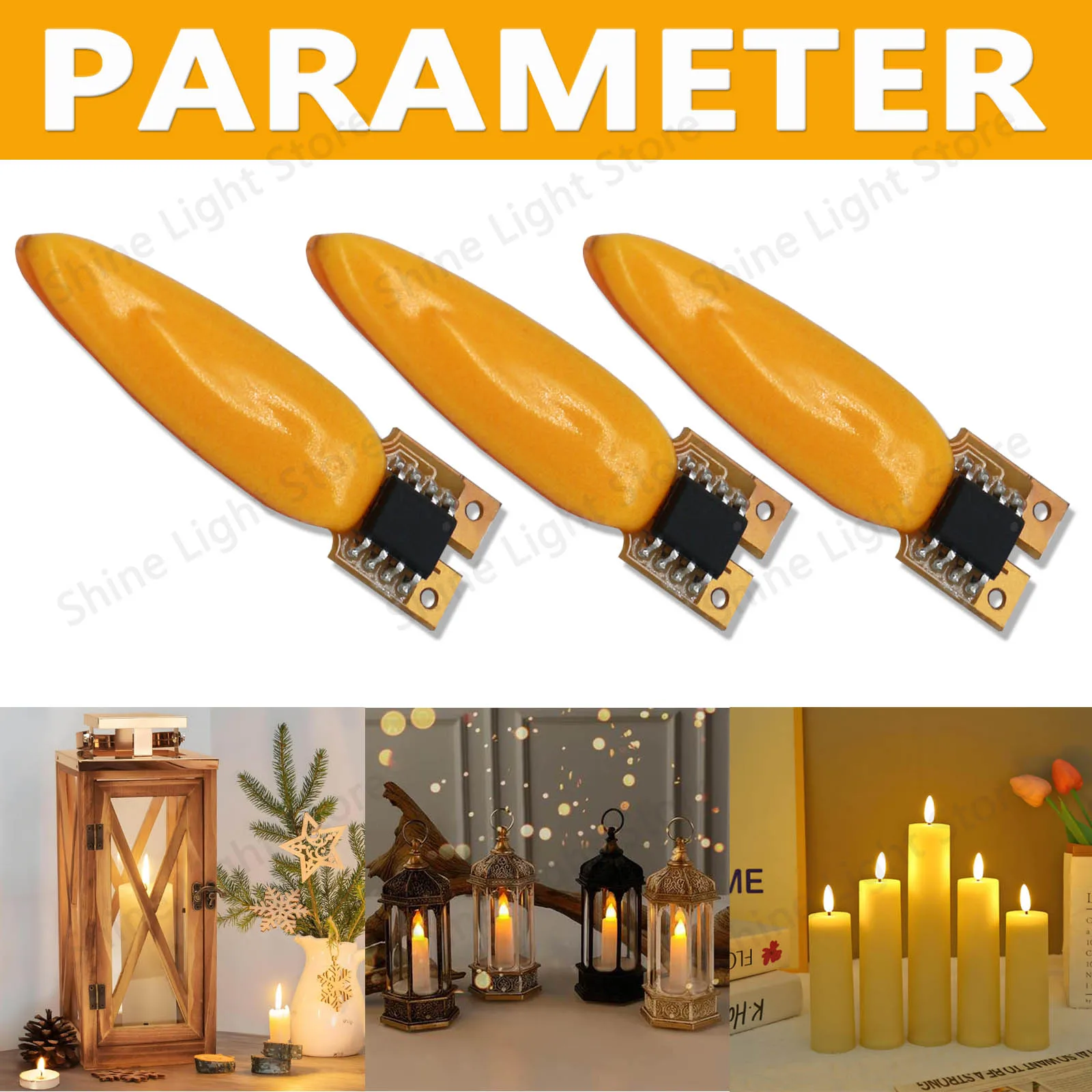 LED فلاش لهب شمعة اديسون ضوء لمبة 3 فولت مصباح ليد 2-وضع ديود حفلة عيد ميلاد الديكور ضوء لمبة الملحقات 1800 كيلو