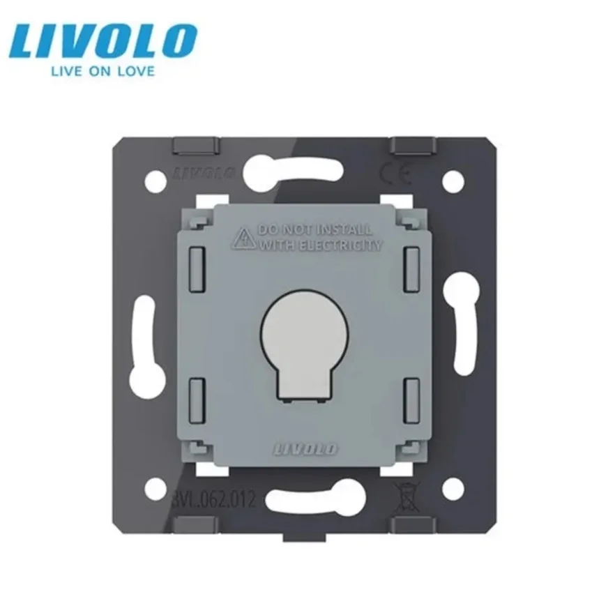 LIVOLO DIY EU Standard EC Smart Switches Voice Control 2.4 GHz WiFi,Tempered Crystal Glass Work with Google Home, Amazon Alexa