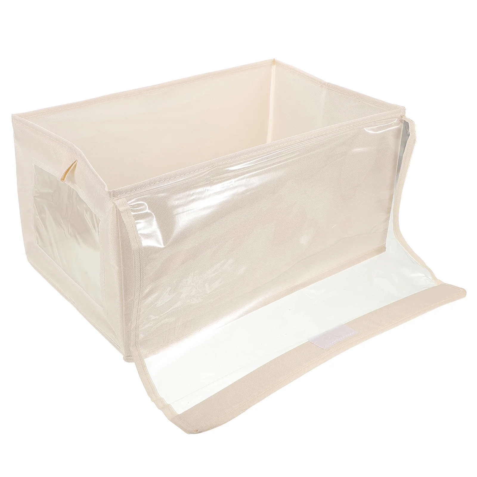 3 قطعة صناديق تخزين الملابس القابلة للطي أكسفورد النسيج غطاء شفاف خزانة منظم لغرفة النوم عنبر المنزل التخزين #1