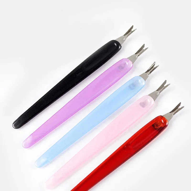 Aço inoxidável Nail Art Fork, removedor de cutícula, Nipper Pusher, aparador, pedicure, Nails Care Tools, 5pcs