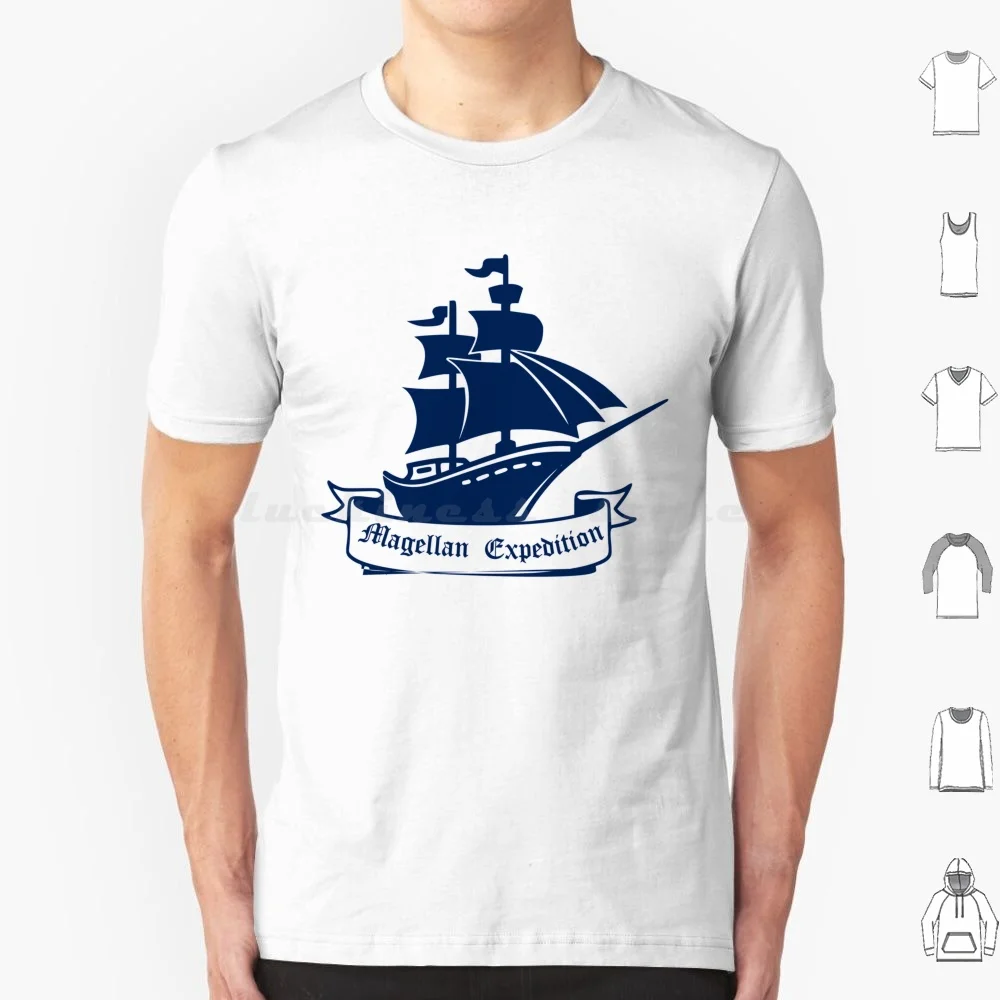 Magellan Expedition Tribute-Yatch Club World camiseta hombres mujeres niños 6xl Magellan Expedition Tribute historia explorador descubrimiento