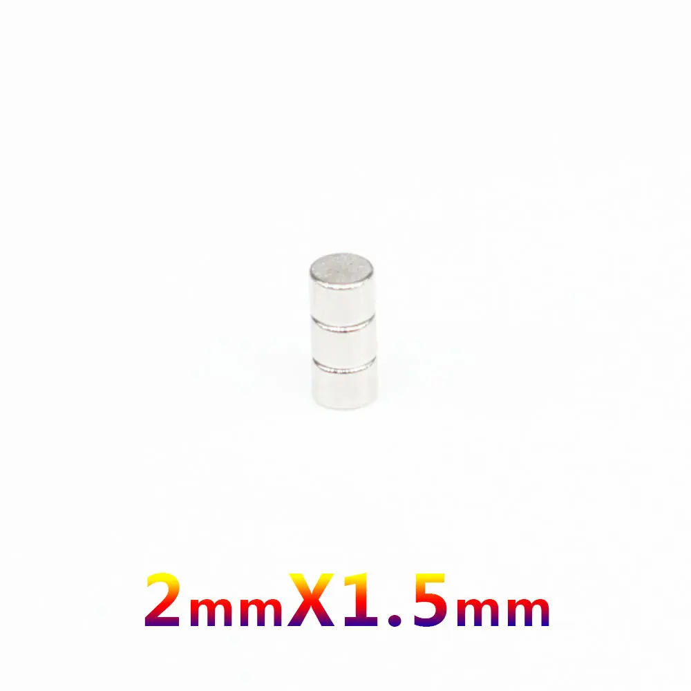 100/200/500/1000/2000/5000pcs 2x1.5 Small Round Powerful Magnets Disc 2mm x 1.5mm Neodymium Magnet 2x1.5mm Magnet Strong 2*1.5