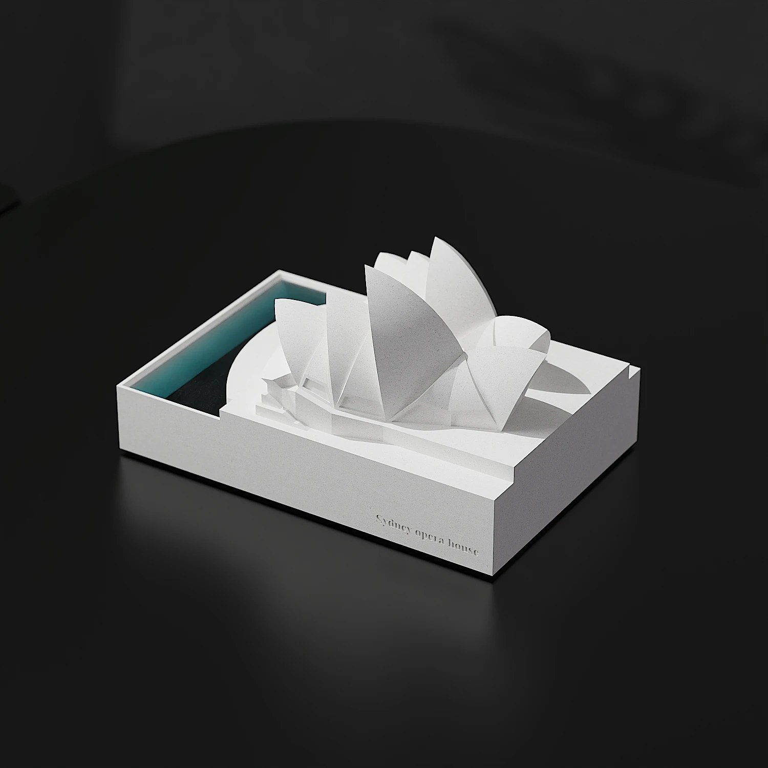 Sydney Opera House Cement Classic Famous Building Model Home Decoration Office Desktop Concrete Ornaments