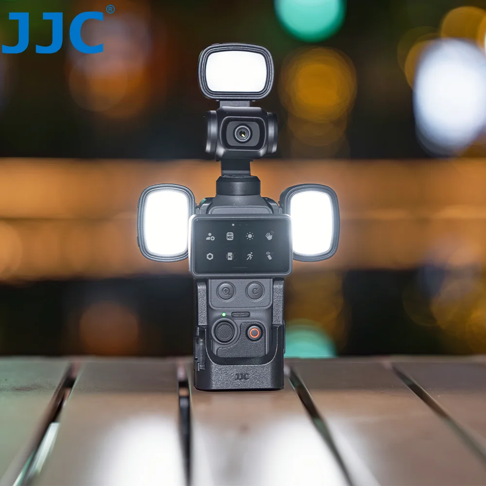 

Магнитный мини-светильник JJC LED для DJI Osmo Pocket 4, перезаряжаемый, для селфи, 3 цветовых режима, аксессуары для влогов Pocket 4