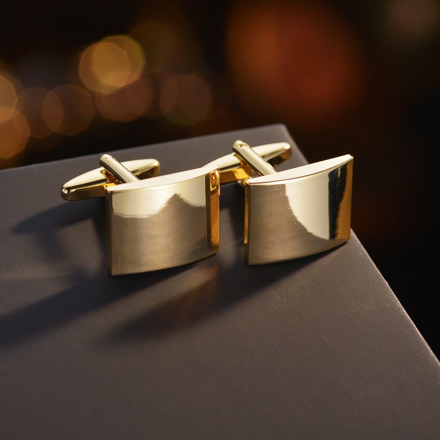 Square Cufflinks High Quality Sleeve Button Engineer Business Banquet Golden Accessories Wholesale