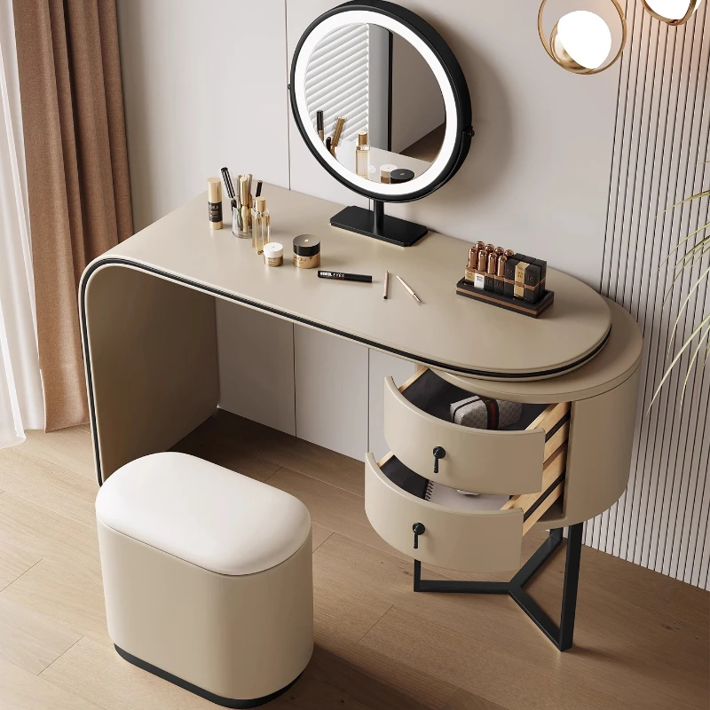 

Modern Minimalism Makeup vanity home elegant luxury illuminated makeup dressing table coiffeuse de chambre Designer furniture