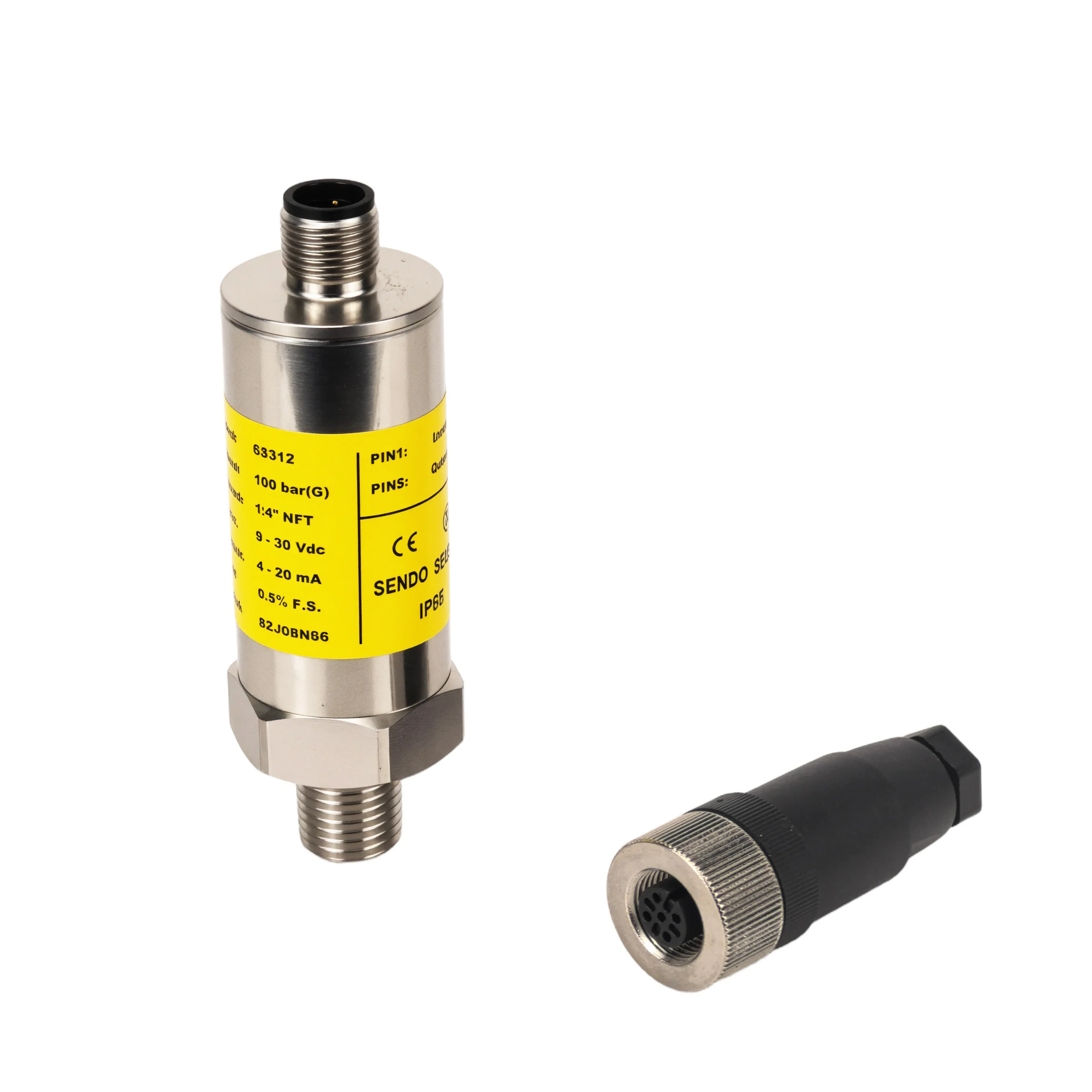 Industrial Transmitter transducer sensor Pressure 0 100psi 300 psi 3000psig signal 1/4