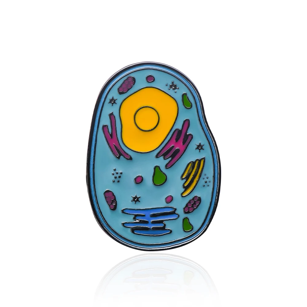 Bacterial Cell Enamel Pin Brooch Biology Science Interesting Jewelry Lapel Backpack Hat Decoration Souvenir Wholesale