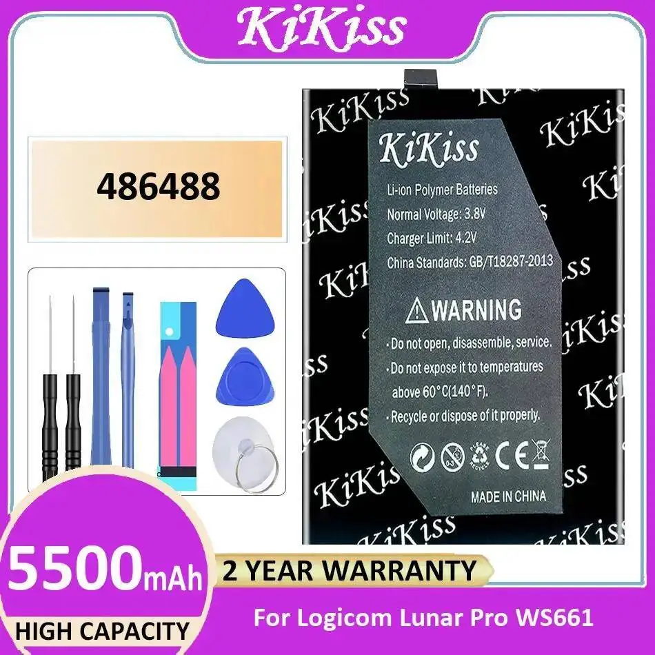 

For Logicom Lunar Pro WS661 High Performance 5500Mah 486488 Mobile Phone Battery