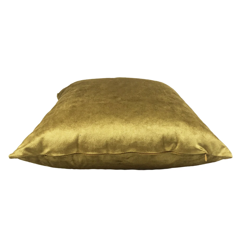 ESSIE HOME Luxury Glossy Silk Velvet Cushion Pillow Bronze Gold Velvet Cushion Cover Pillow Case Lumbar Pillow Case Velvet