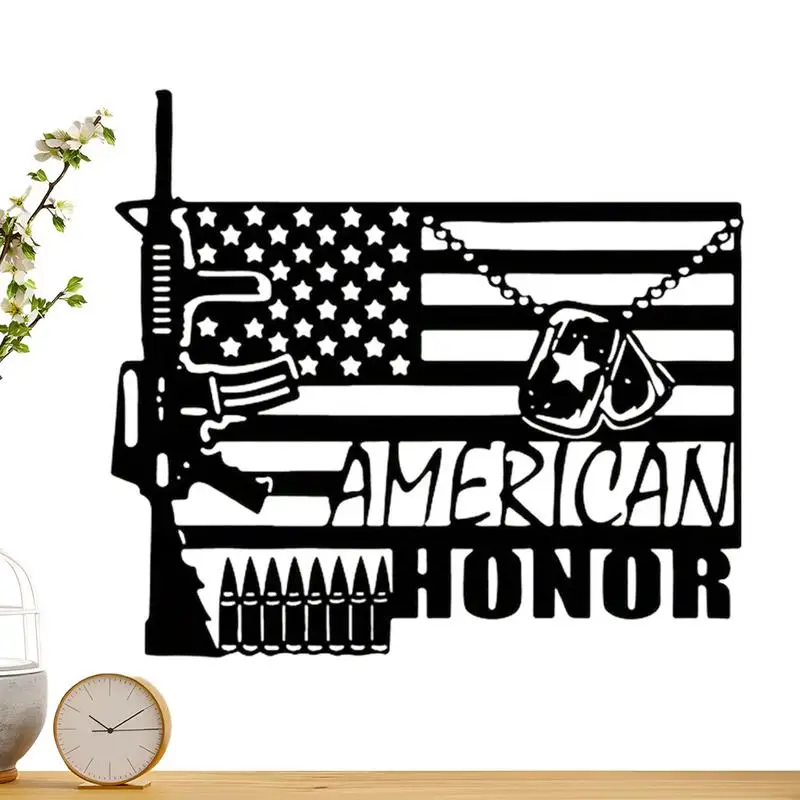 

America Flag Decor Wall Patriotic Metal Flag Wall Decor Metal Wall Sign US Patriotic Wall Decor Beautiful Home Decor Art For