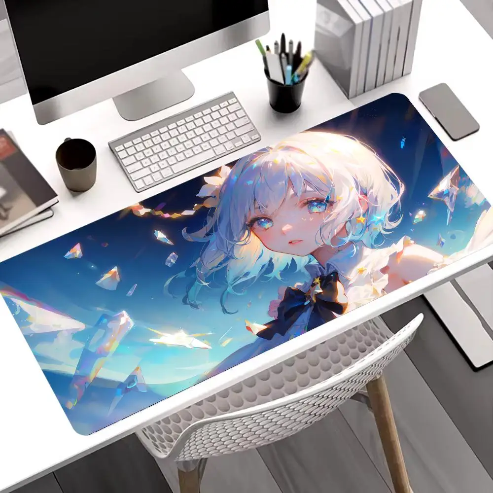 

Иллюстрация, милый коврик для мыши для девочек, игровой коврик для ноутбука, игровой коврик, большой нескользящий коврик со швами для ноутбука, планшета, геймера, клавиатуры, мини-ПК Mo