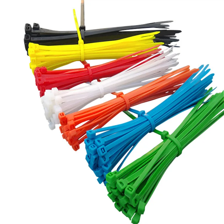 100 pcs 6 color 5*150mm Colorful wire binding wrap straps Self-locking Nylon Cable sleeve Ties Plastic Zip Tie