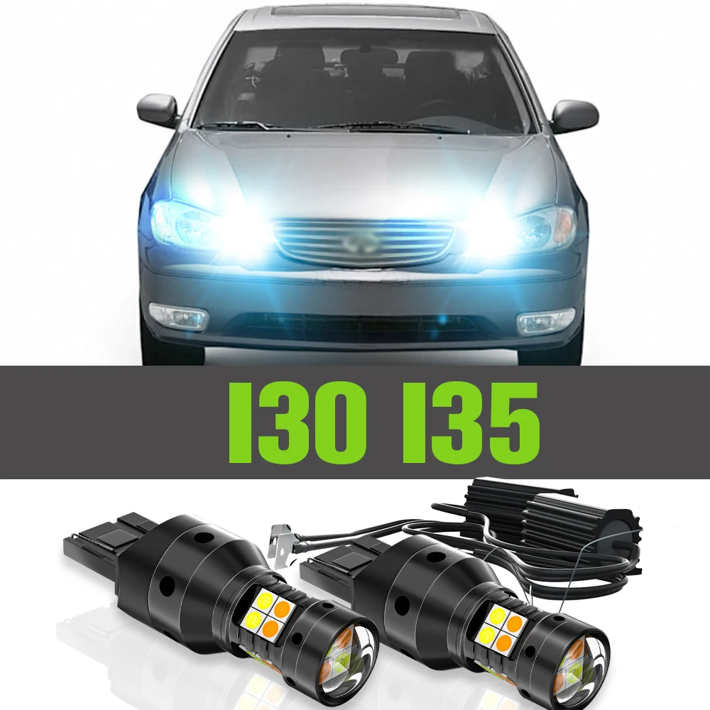 

2x LED Dual Mode Turn Signal+Daytime Running Light DRL Accessories Lamp For Infiniti I30 I35 2000-2004 2001 2002 2003