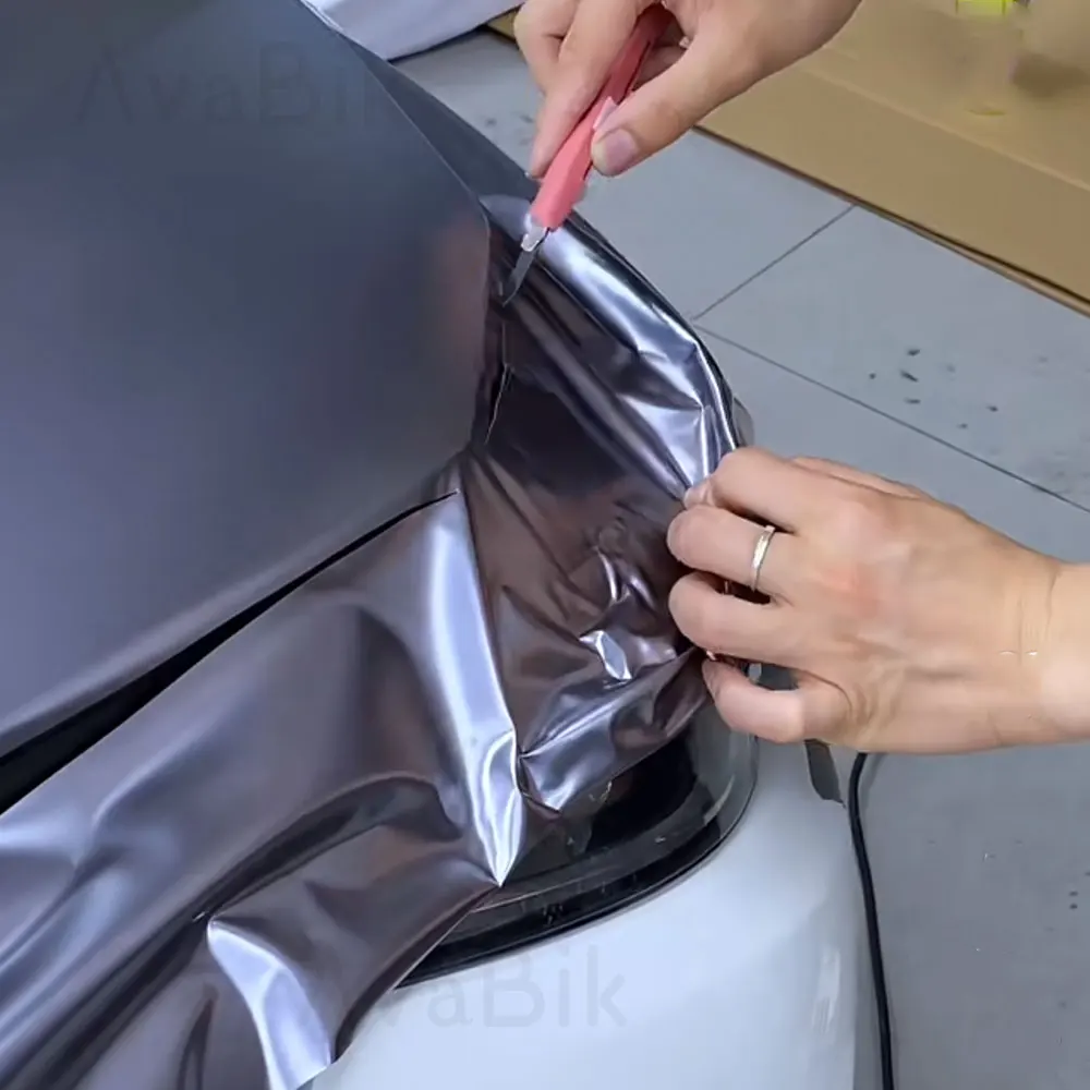 Premium Electro-optic Carbon Gray Vinyl Car Body Film Waterproof Self-adhesive Car Stickers Auto Accessories With Air Release
