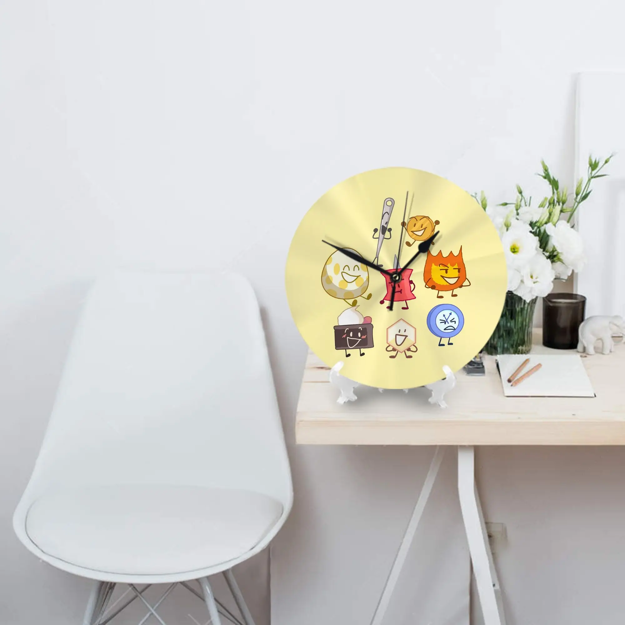 BFB Losers Team Wall Clock Room Decoration Silent Round Clock for Bedroom Living Kitchen Home