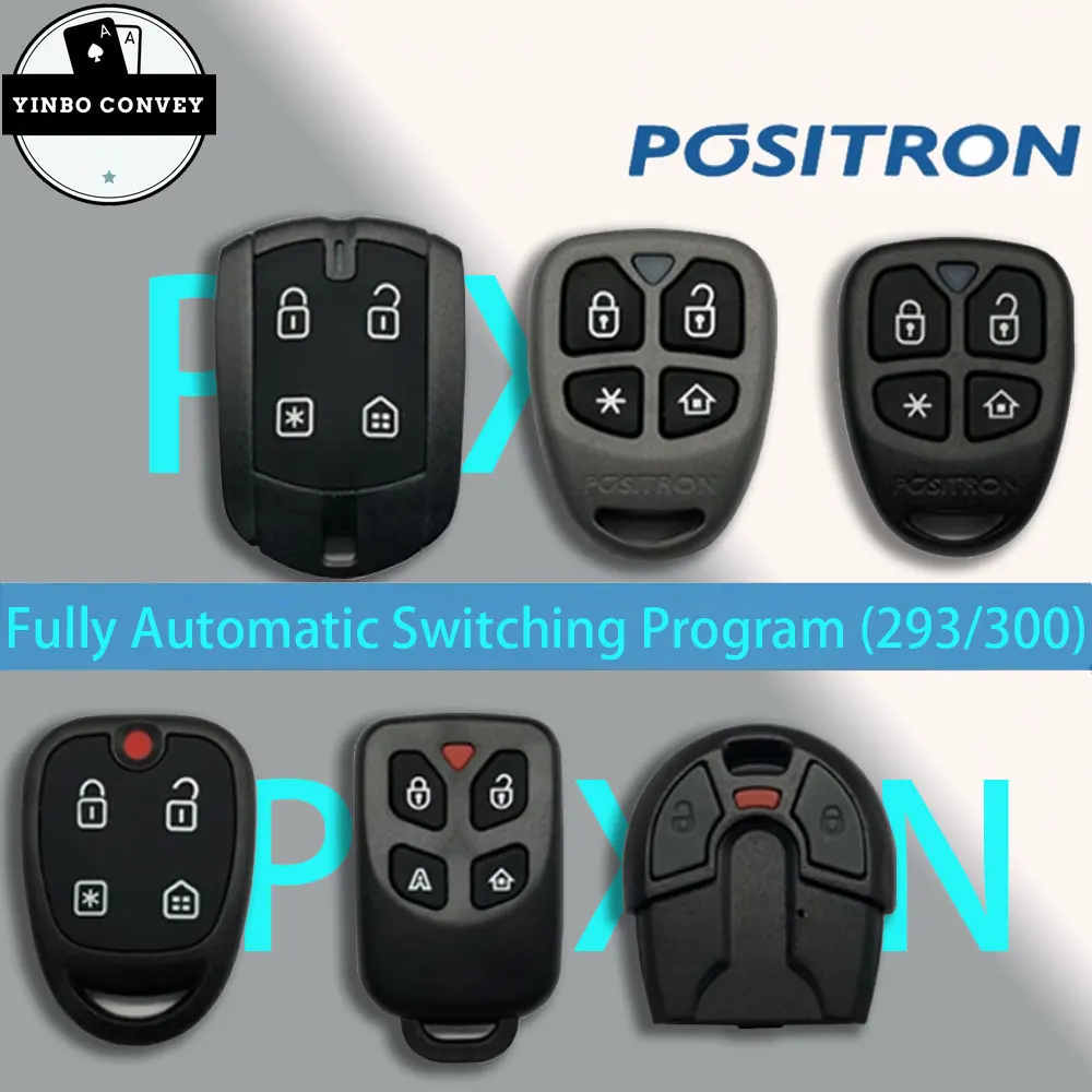 YINBO - Nova Capa de Chave de Carro com Alarme Positron para Controle Remoto Brasil PXN PX32 42 48 2 Botões / 4 Botões 293/300