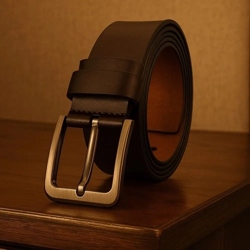 

Модный мужской широкий ремень из сплава с текстурой, винтажный ремень из искусственной кожи с квадратной пряжкой, кофейного цвета, для джинсов, для студентов
