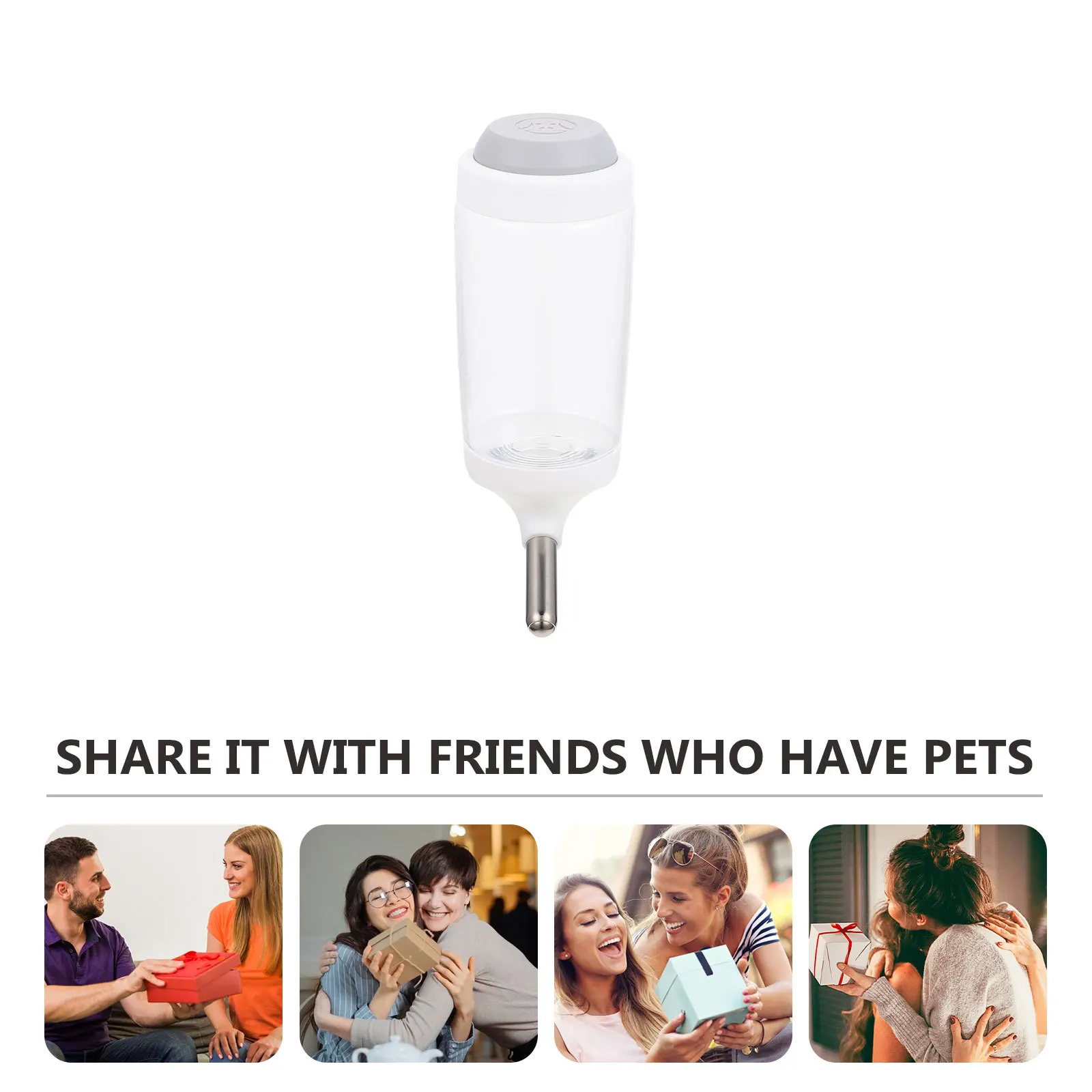 

2 Pcs Pet Water Fountain Hanging Dog Feeding & Watering Supplies Bottle Accessories