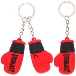 3 PCS Gloves Keyring Bulk Rings Miniature Creative Gift Keychains Boxing Pendant Hanging Man