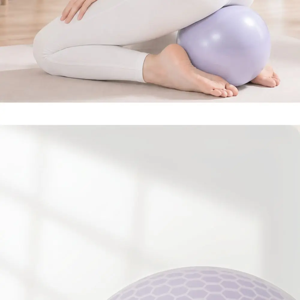 Small Pilates Ball For Yoga Core Strength Training 25cm Portable Fitness Ball Anti Slip Pelvic Floor Exercises Stretching Tool