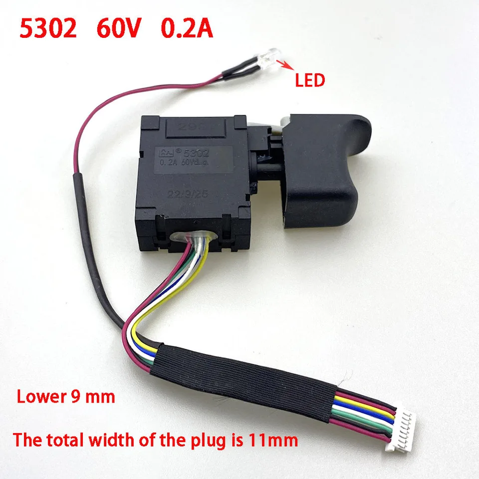 36V 42V 30A DC Drill Switch for 6302 JC15-2A