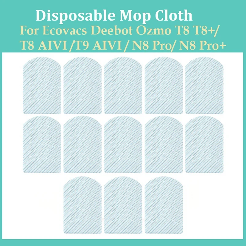 Disposable Mop Cloth For Ecovacs Deebot Ozmo T8 T8+/ T8 AIVI T9 AIVI / N8 Pro/ N8 Pro+ Robot Vacuum Cleaner Parts