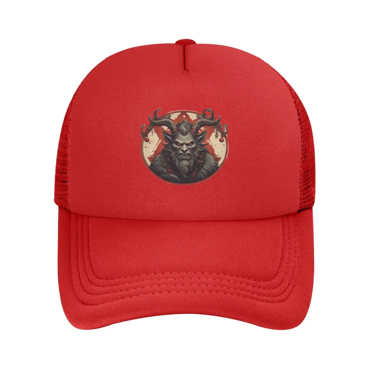 The Krampus Parade Festive Mischief After Dusk Mesh Baseball Caps Snapback Fashion Baseball Hats Casual Casquette Outdoor Unisex