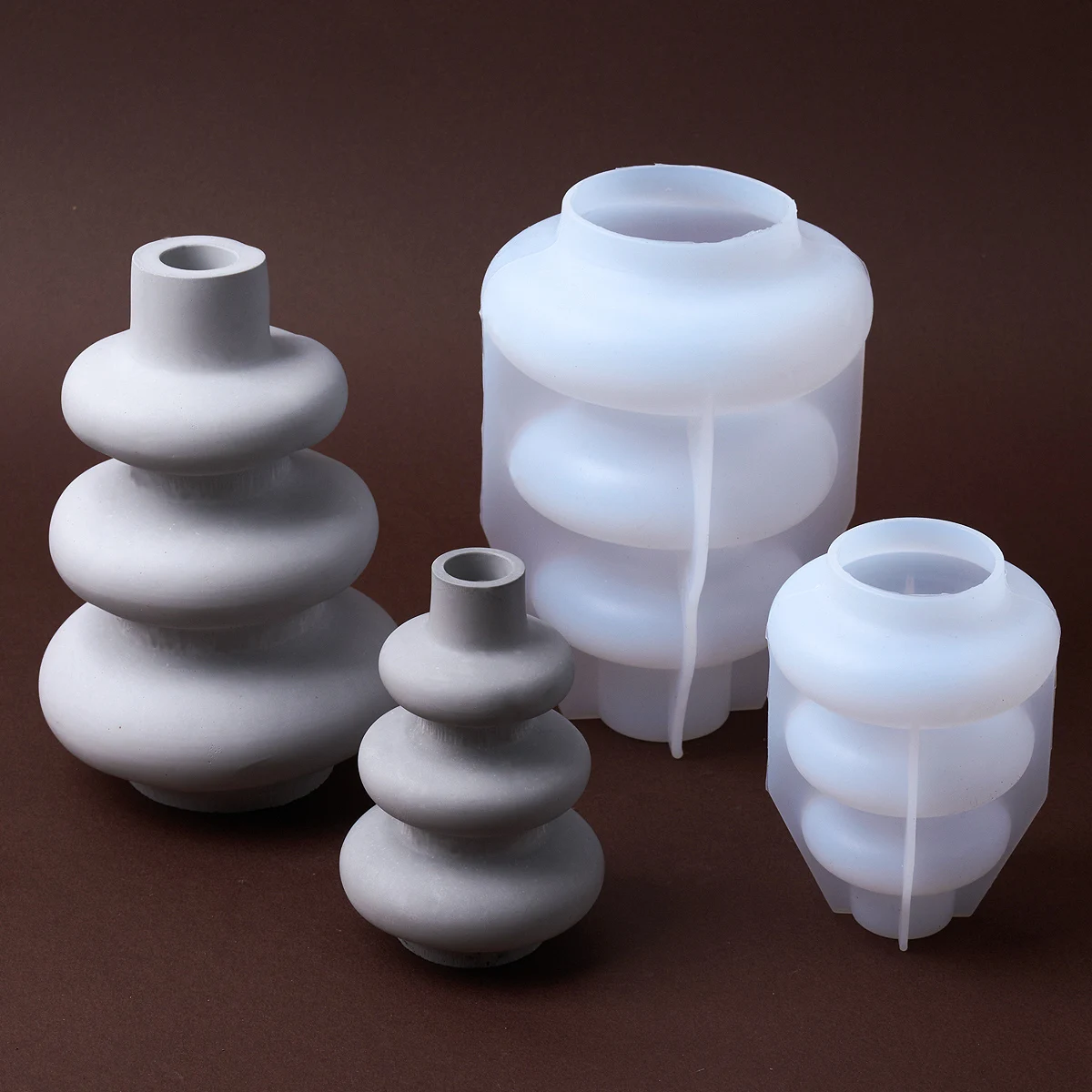 Nieregularny wazon silikonowe formy DIY Nordic koło prosta kompozycja kwiatowa Craft Making gipsowe formy odlewnicze z żywicy Home Decor