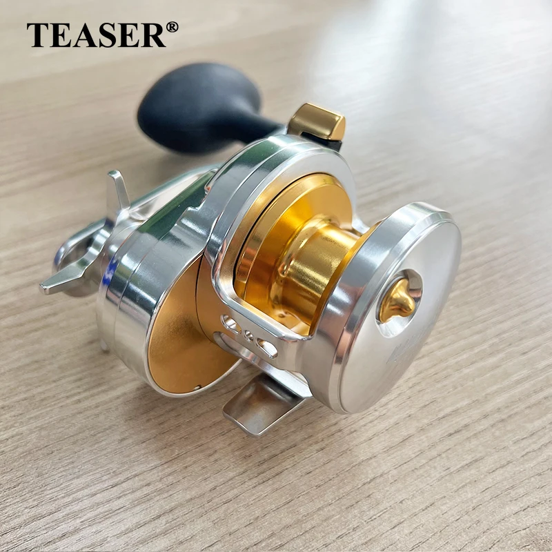 WSF06 Full Metal Slow Fishing Reel 8+1BB 6.3:1 Max 13kg Slow jigging reel Single hand Saltwater Trolling Reel