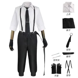 Nakajima Atsushi Cosplay Costume Shirt Pants Wig Nakajima Atsushi Full set With Outfits Wig For Comic Con