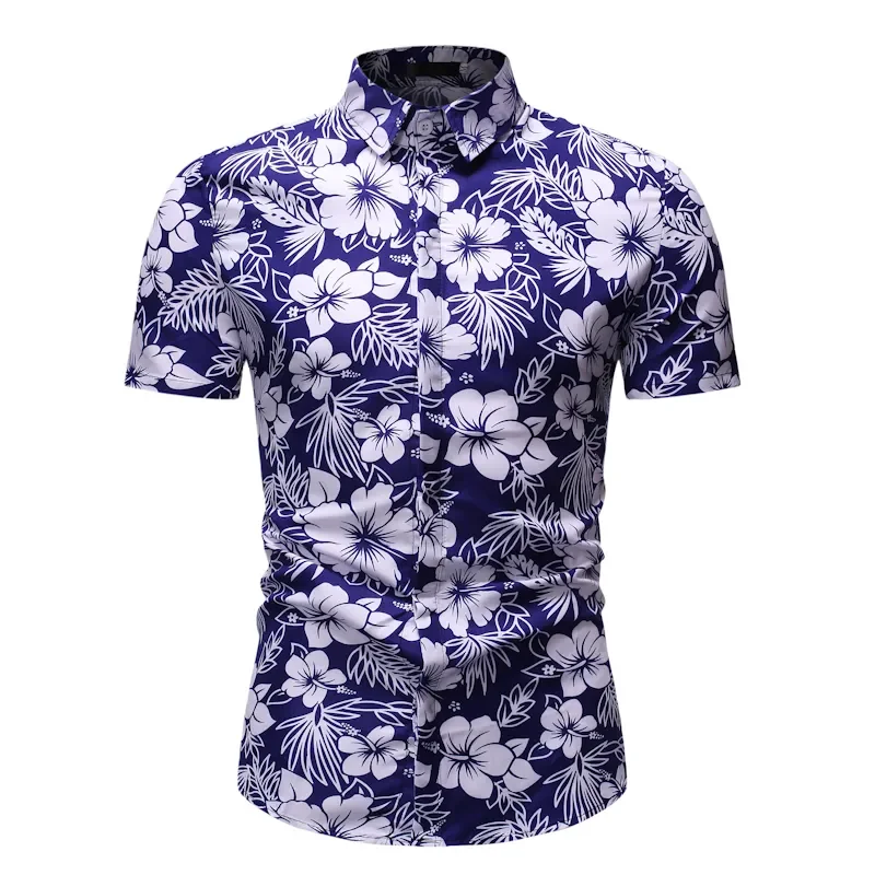 2023 New Summer Hawaiian Men\'s Shirt 3d Printed Floral Shirts for Men Casual Trend Fashion Clothing Tee Shirt Men Flowers Camisa