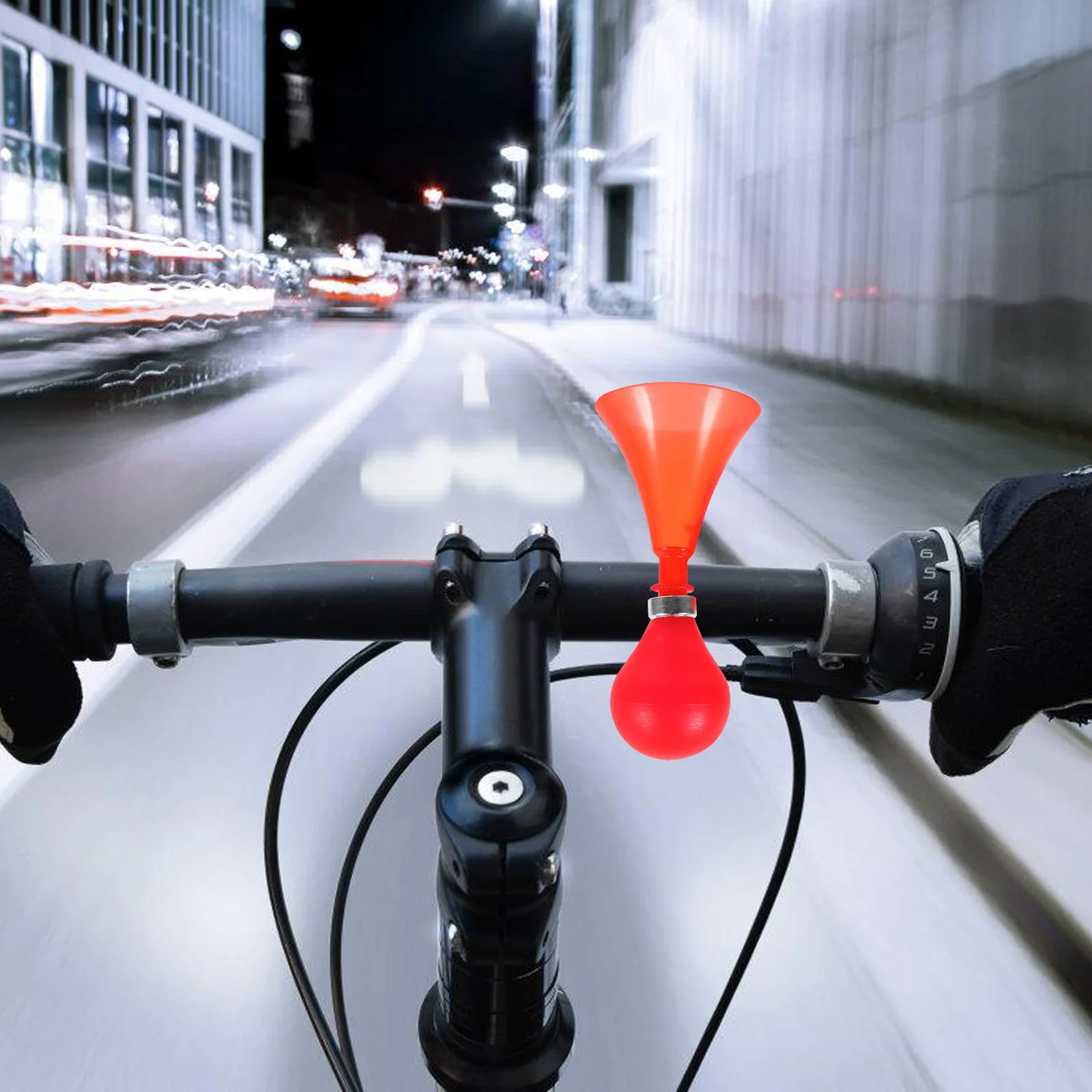 

Colorful Bike Horn 2Pcs Cycling Air Horn Plastic Clown Horn for Bicycle Scooter Alarm Ring Handlebar Accessory Tool