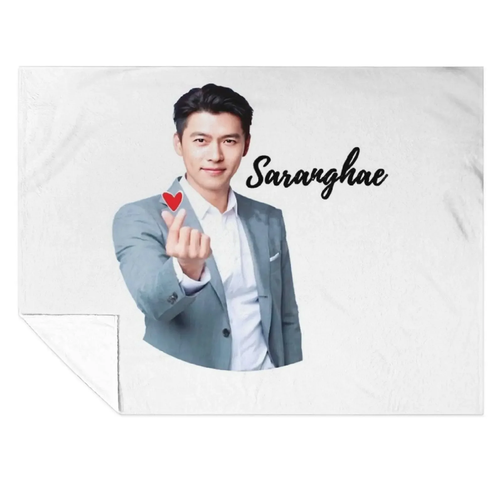 

Hyun Bin Saranghae Throw Blanket Luxury Luxury Throw Bed Fashionable Moving Blankets