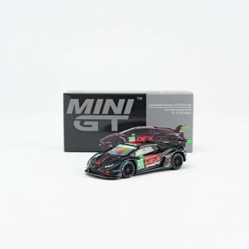 Diecast Car Model MINIGT MINI GT Huracan GT3 EVO2 #45 No.45 1:64