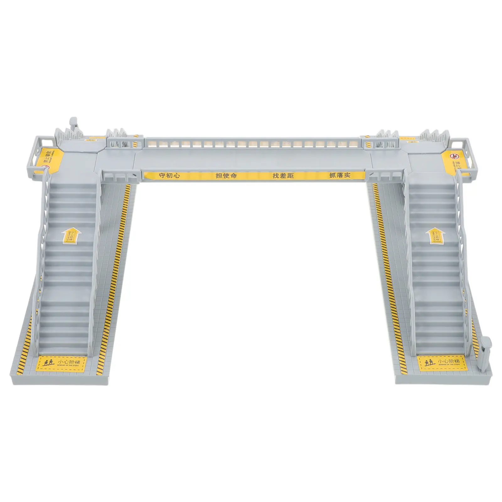 Self Assemble Pedestrian Footbridge Plastic Kit Realistic City Traffic Sand Table Ornament Railway Layout Decor Overhead
