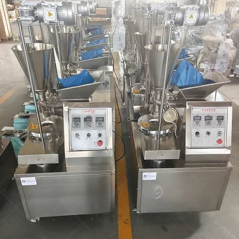 

Машина для изготовления пельменей Паровая начинка Baozi Автоматическая машина для изготовления булочек Momo Samosa и паровая машина