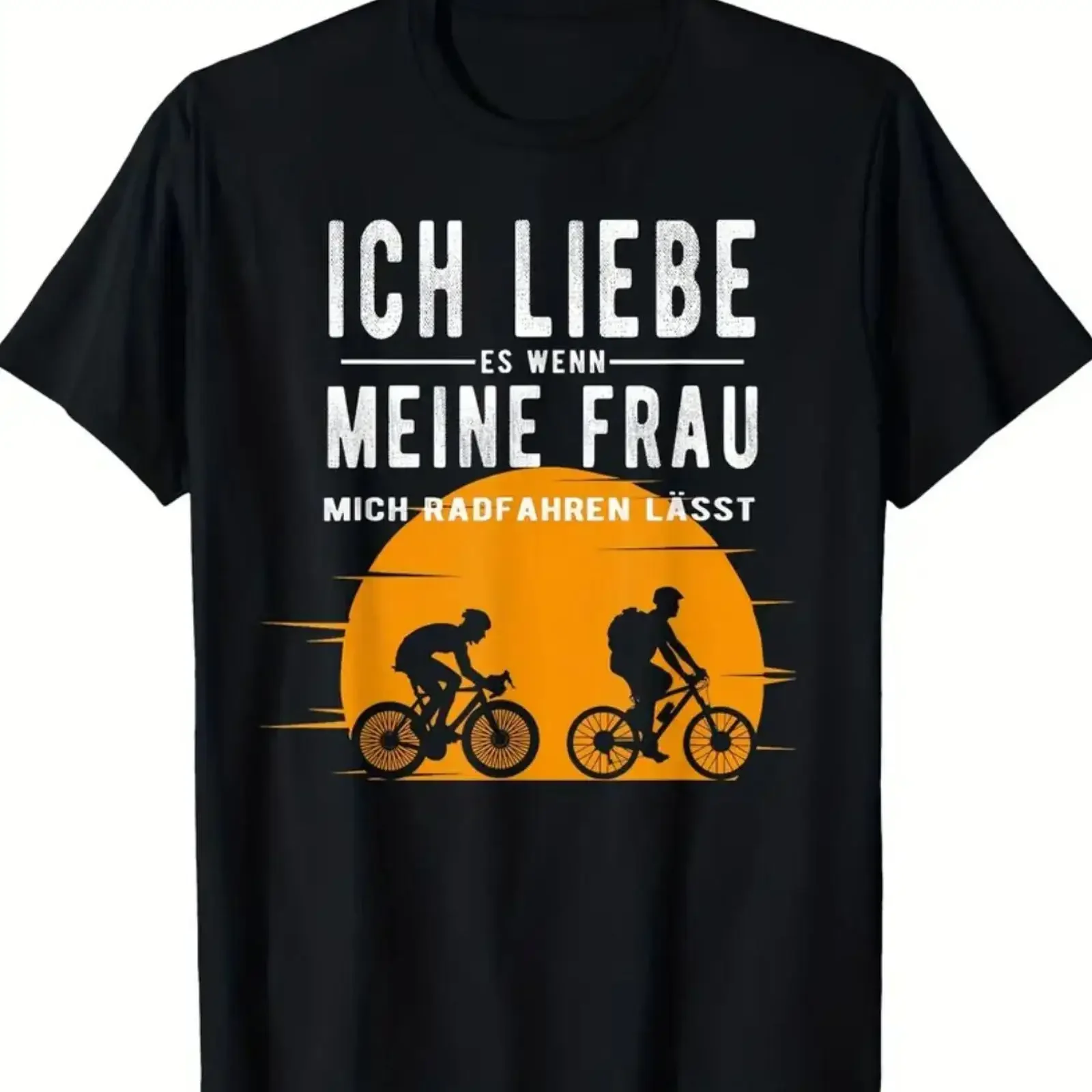 Ich liebe es wenn meine Frau mich Radfahren lässT T Shirt Fun bis 5XL vintage Washed graphic Unisex Stretched Slightly fashion
