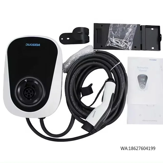 

7kW Plug and Charge / 8-inch Screen Charging Station Ev Connectors DUOSIDA Supply SAE J1772 EV 32A