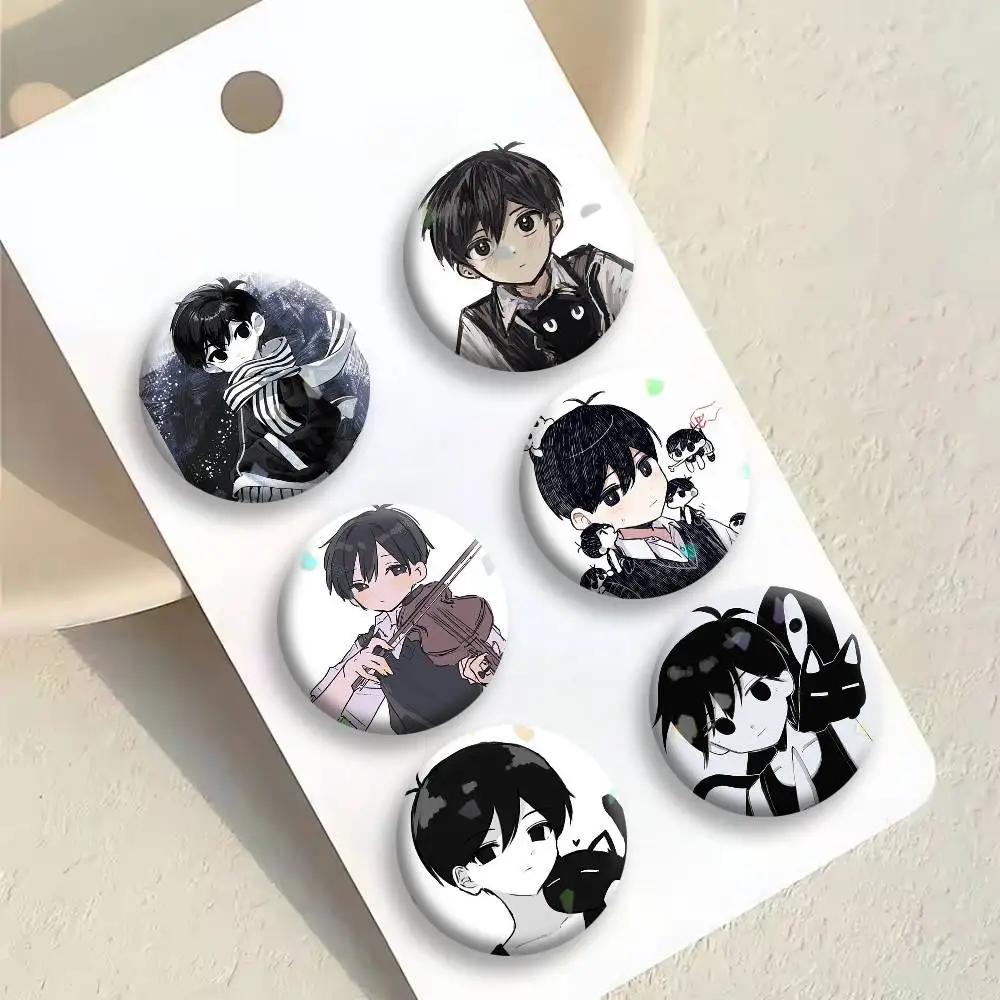 

Game Omori Sunny Mewo Badges Creative Tinplate Button PinsBrooch Badge Clothes Backpack