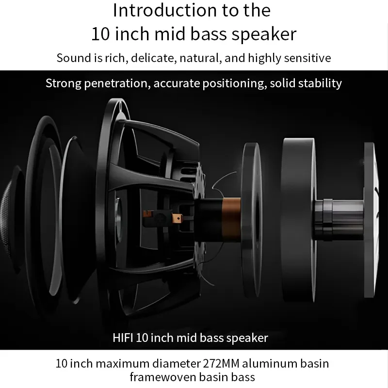 

DF-A10 HIFI Speaker Bookshelf Speaker Wooden Case Passive None-Battery Lossless