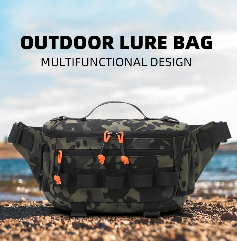 Angeln Brust Taille Tasche Taktische Outdoor Reise Sport Angeln Locken Taschen Jagd Camping Wandern Radfahren Pack Molle Rig Beutel – Detail 2