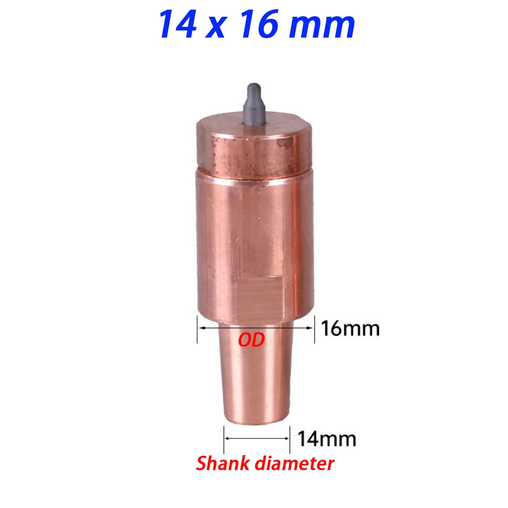1pc Chromium Zirconium Copper Spot Welder Nut Lower Electrode Projection Welding Locating Pin Ceramic Positioning Core M4 to M12