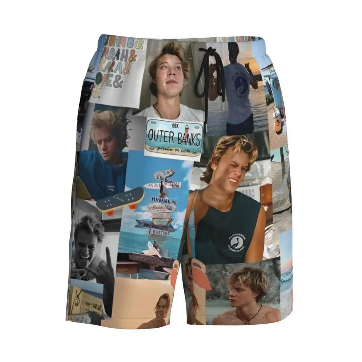 Jj Maybank رياضة السراويل الصيف رودي بانكو صور الكولاج عادية شورتات للبحر الرجال تشغيل تصفح سريع جاف مخصص السباحة جذوع