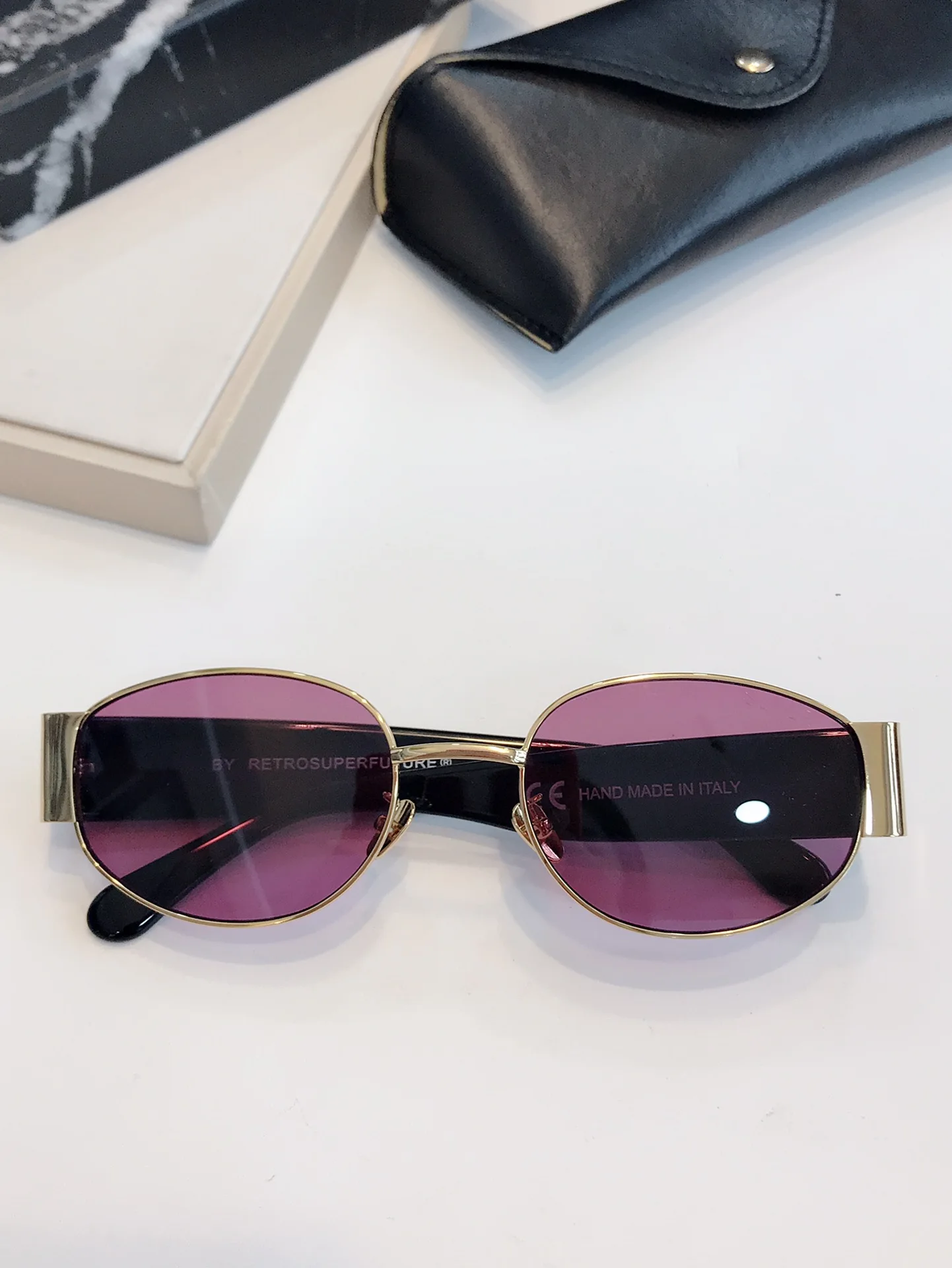 

New Arrival LUXURYDITA DTS121 MACH SIX Vintage Gradient Premium Men Eyewear Stylish Black Alloy Frame Square Women Sunglasses